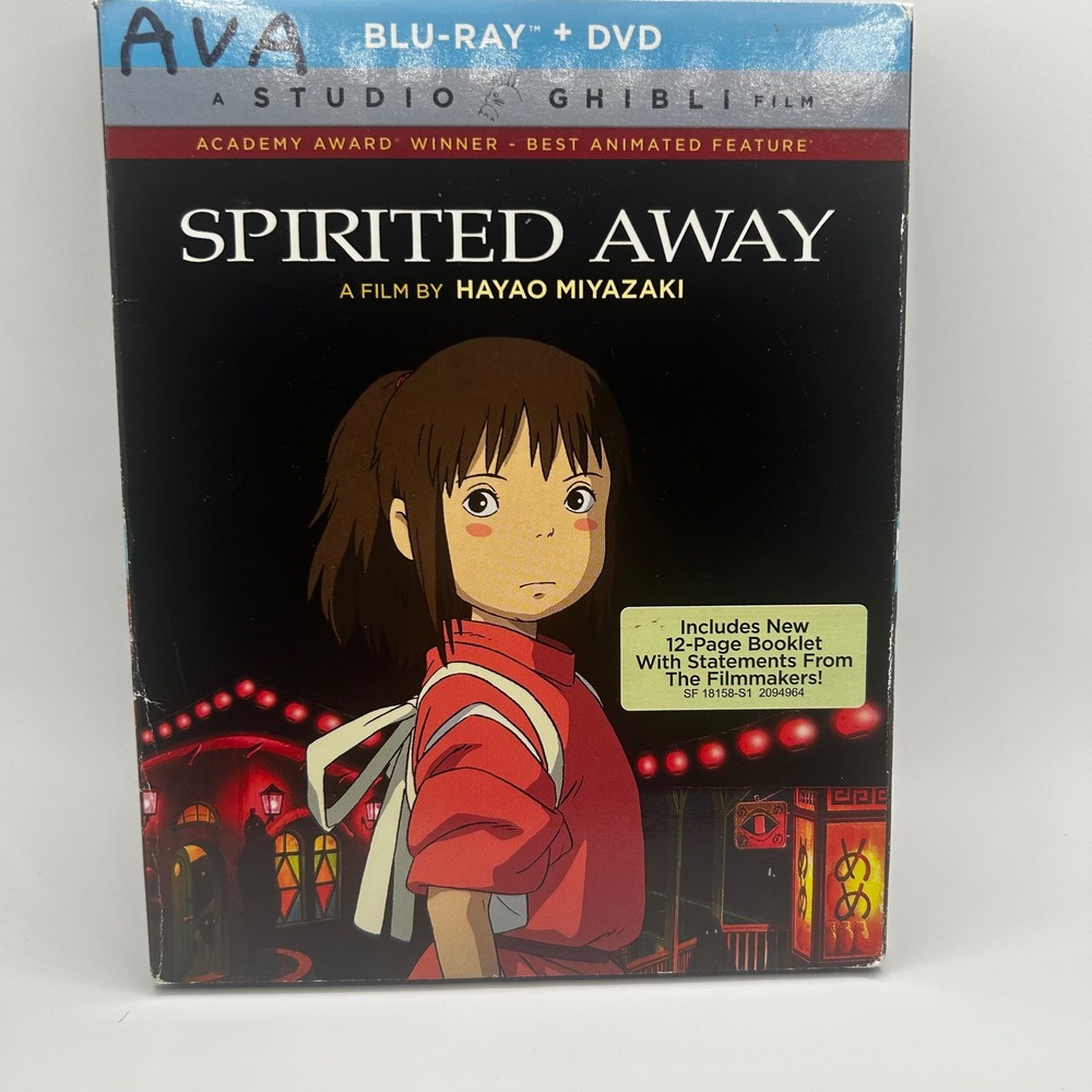 Spirited Away Blu-ray DVD Studio Ghibli Hayao Miyazaki Anime 2-Disc Set Booklet